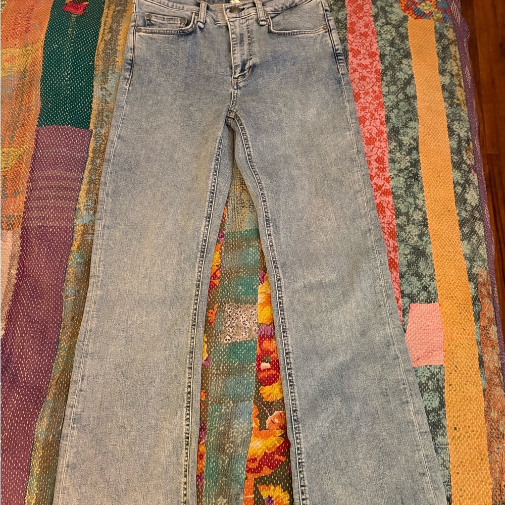 rag & bone Light Blue Flare Jeans
